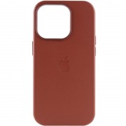 Кожаный чехол Leather Case (AAA) with MagSafe для iPhone 14 Pro Max (6.7"), Umber