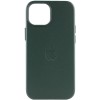 Шкіряний чохол Leather Case (AAA) with MagSafe для Apple iPhone 14 Plus (6.7"), Forest Green