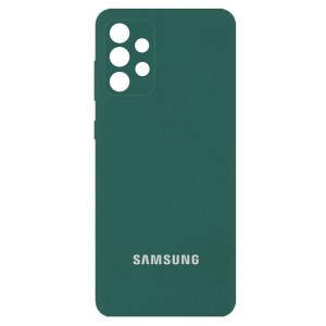Чохол Silicone Cover Full Camera (AA) для Samsung Galaxy A13 4G, Зелений / Pine green