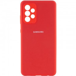 Чохол Silicone Cover Full Camera (AA) для Samsung Galaxy A52 4G / A52 5G / A52s, Червоний / Red