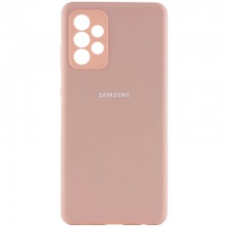 Чохол Silicone Cover Full Camera (AA) для Samsung Galaxy A52 4G / A52 5G / A52s, Рожевий / Pink Sand