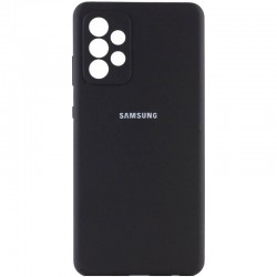 Чохол Silicone Cover Full Camera (AA) для Samsung Galaxy A52 4G / A52 5G / A52s, Чорний / Black