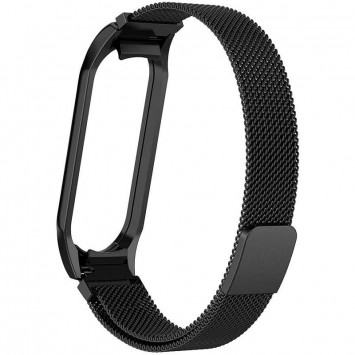 Ремінець Milanese Loop Design для Xiaomi Mi Band 5 / 6, Чорний