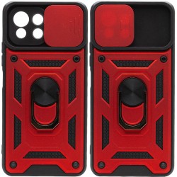 Ударопрочный чехол Camshield Serge Ring для Xiaomi Mi 11 Lite, Красный