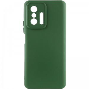 Чохол Silicone Cover Lakshmi Full Camera (A) для Xiaomi 11T / 11T Pro, Зелений / Dark green