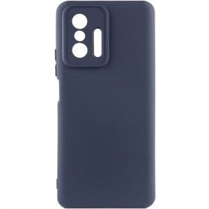 Чохол Silicone Cover Lakshmi Full Camera (A) для Xiaomi 11T / 11T Pro, Синій / Midnight Blue
