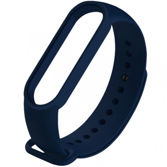 Силиконовый ремешок для Xiaomi Mi Band 7, Темно-синий / Midnight blue