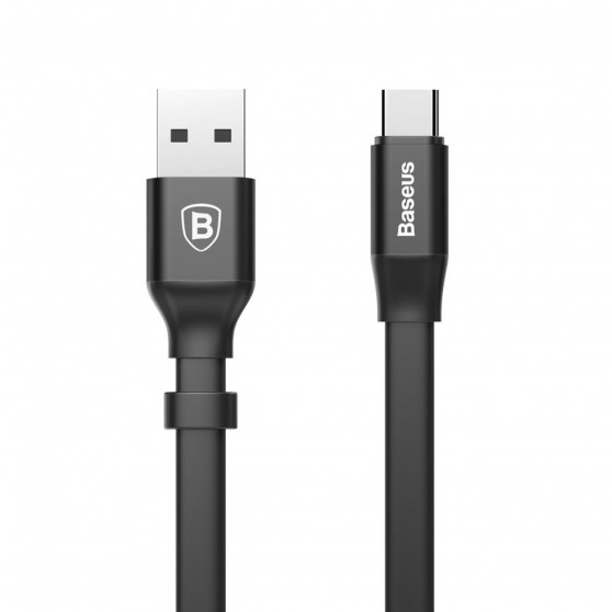 Дата кабель Baseus Nimble Portable USB to Type-C 3A (23см) (CATMBJ), Чорний