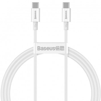Дата кабель Baseus Superior Series Fast Charging Type-C to Type-C PD 100W (1m) (CATYS-B), Білий