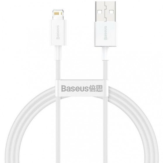 Дата кабель Baseus Superior Series Fast Charging Lightning Cable 2.4A (1m) (CALYS-A), Білий