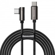 Кутовий USB кабель Baseus Legend Series Elbow Type-C to Type-C 100W (2m) (CATCS-A01), Black