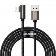 Кутовий кабель USB to Lightning 2.4A (1m) Baseus Legend Series Elbow (CALCS-01), Black