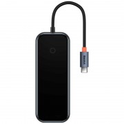 Перехідник Baseus Hub AcmeJoy 5-Port Type-C (HDMI*1+USB3.0*2+USB2.0*1+Type-C PD&Data*1) (WKJZ), Dark Gray
