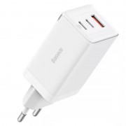 Зарядний пристрій Baseus GaN5 Pro 65W 2Type-C+USB 100W EU (CCGP12020), White