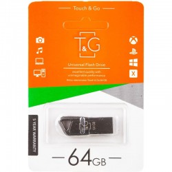 Флеш-драйв 3.0 USB Flash Drive T&G 114 Metal Series 64GB, Черный