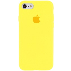 Чехол Silicone Case Full Protective (AA) для Apple iPhone SE 2 / 3 (2020 / 2022) / iPhone 8 / iPhone 7, Желтый/Yellow
