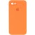 Чехол Silicone Case Square Full Camera Protective (AA) для Apple iPhone SE 2 / 3 (2020 / 2022) / iPhone 8 / iPhone 7, Оранжевый / Papaya