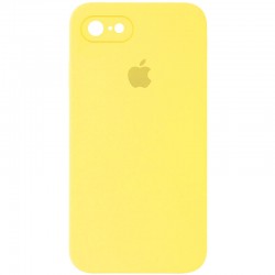 Чохол Silicone Case Square Full Camera Protective (AA) для iPhone SE 2 / 3 (2020 / 2022) / iPhone 8 / iPhone 7, Жовтий / Yellow