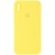 Чохол Silicone Case Square Full Camera Protective (AA) для Apple iPhone XS / X (5.8"), Жовтий / Yellow
