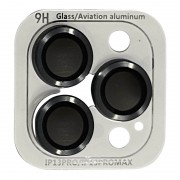 Защитное стекло Metal Classic на камеру (в упаковке) для Apple iPhone 14 Pro (6.1") / 14 Pro Max (6.7"), Темно-Серый / Graphite