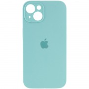 Чехол Silicone Case Full Camera Protective (AA) Apple iPhone 14 (6.1"), Бирюзовый / Marine Green