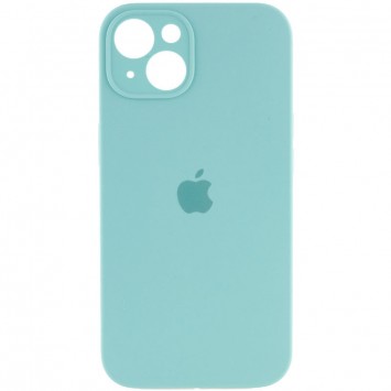 Чехол Silicone Case Full Camera Protective (AA) Apple iPhone 14 (6.1"), Бирюзовый / Marine Green