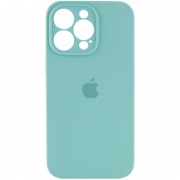 Чехол Silicone Case Full Camera Protective (AA) Apple iPhone 14 Pro Max (6.7"), Бирюзовый / Marine Green