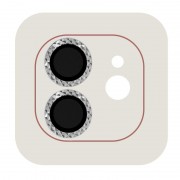 Захисне скло Metal Shine на камеру (в упак.) для Apple iPhone 12 / 12 mini / 11, Срібний / Silver