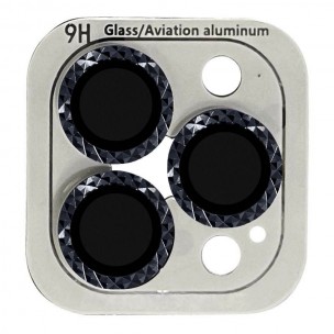 Захисне скло Metal Shine на камеру (в упак.) для Apple iPhone 12 Pro / 11 Pro / 11 Pro Max, Чорний / Black
