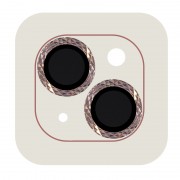 Захисне скло Metal Shine на камеру (в упак.) для Apple iPhone 14 (6.1") / 14 Plus (6.7"), Рожевий / Pink