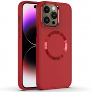 TPU чохол Bonbon Metal Style with MagSafe для Apple iPhone 12 Pro / 12 (6.1"), Червоний / Red