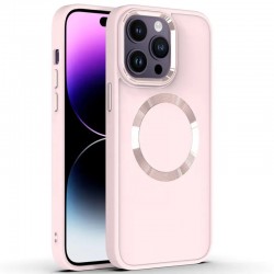 TPU чохол Bonbon Metal Style with MagSafe для Apple iPhone 12 Pro / 12 (6.1"), Рожевий / Light Pink