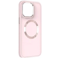 TPU чохол Bonbon Metal Style with MagSafe для Apple iPhone 14 Plus (6.7"), Рожевий / Light Pink