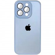 Чехол TPU+Glass Sapphire Midnight для iPhone 14 Pro Max (6.7"), Голубой / Blue