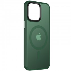 TPU+PC чехол Metal Buttons with MagSafe Colorful для Apple iPhone 14 (6.1"), Зеленый