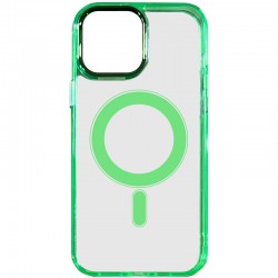 Чехол TPU Iris with MagSafe для Apple iPhone 14 (6.1"), Салатовый