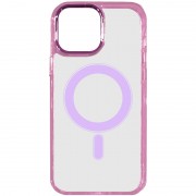 Чехол TPU Iris with MagSafe для iPhone 14 (6.1"), Розовый