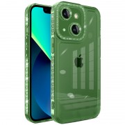 Чехол TPU Starfall Clear для iPhone 13 (6.1"), Зеленый