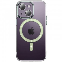 Чехол TPU+PC Colorful with MagSafe для Apple iPhone 13 (6.1"), Green