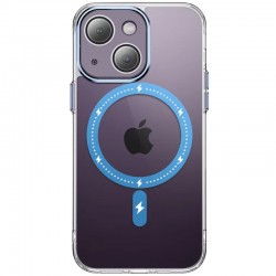 Чохол TPU+PC Colorful with MagSafe для Apple iPhone 13 (6.1"), Blue