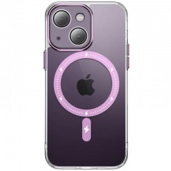 Чохол TPU+PC Colorful with MagSafe для Apple iPhone 14 (6.1"), Pink