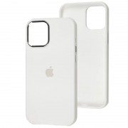 Чохол Silicone Case Metal Buttons (AA) для Apple iPhone 14 Pro Max (6.7"), Білий / White