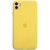 Чехол Silicone Case Full Camera Protective (AA) для Apple iPhone 12 (6.1"), Желтый / Yellow