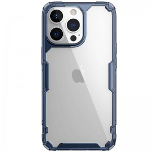 TPU чехол Nillkin Nature Pro Series для Apple iPhone 14 Pro (6.1"), Синий (прозрачный)