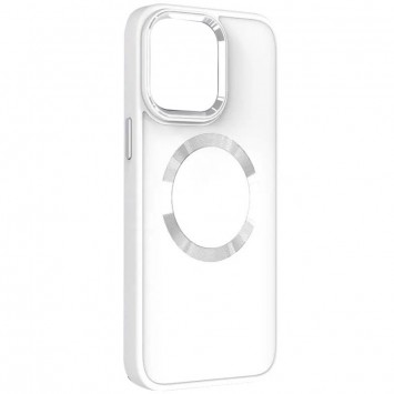 TPU чохол Bonbon Metal Style with MagSafe для Apple iPhone 11 (6.1"), Білий / White