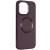 TPU чохол Bonbon Metal Style with MagSafe для Apple iPhone 11 (6.1"), Бордовий / Plum