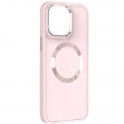 TPU чохол Bonbon Metal Style with MagSafe для Apple iPhone 11 (6.1"), Рожевий / Light Pink