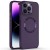 TPU чехол Bonbon Metal Style with MagSafe для Apple iPhone 13 Pro (6.1"), Фиолетовый / Dark Purple