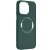 TPU чохол Bonbon Metal Style with MagSafe для Apple iPhone 14 (6.1"), Зелений / Army Green