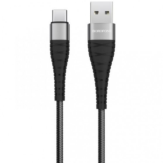 USB кабель Borofone BX32 Munificent USB to Type-C (1m), Чорний